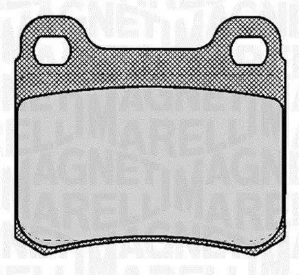 MAGNETI MARELLI 363916060306 Комплект тормозных колодок