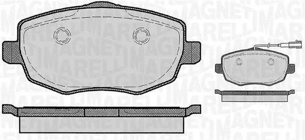 MAGNETI MARELLI 363916060290 Комплект тормозных колодок