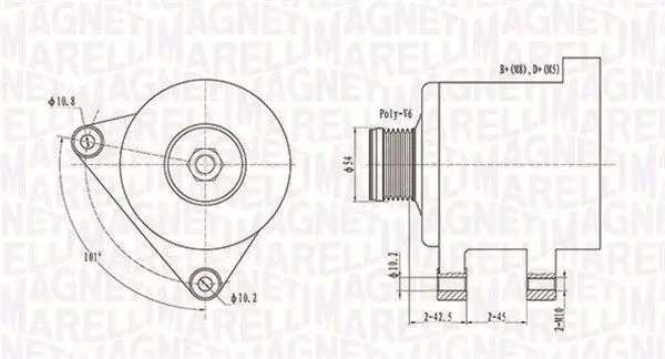 MAGNETI MARELLI 063731553010 Генератор