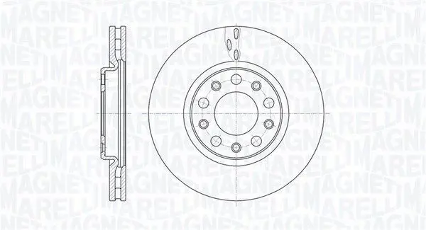 MAGNETI MARELLI 361302040112 Диск тормозной передний jeep