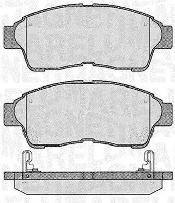 MAGNETI MARELLI 363916060406 Комплект тормозных колодок