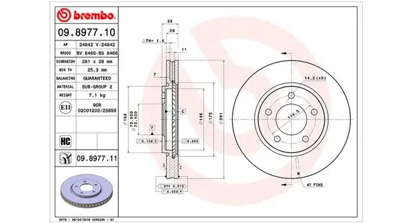 MAGNETI MARELLI 360406005200 Тормозной диск