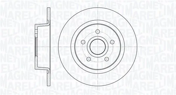 MAGNETI MARELLI 361302040329 Тормозной диск