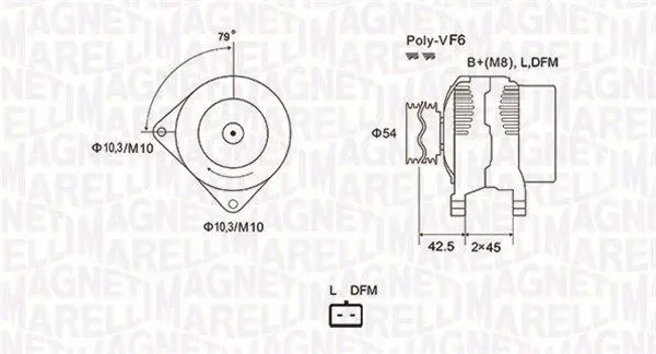 MAGNETI MARELLI 063731879010 Генератор