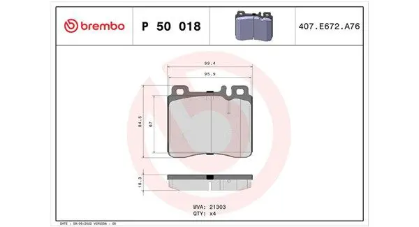 363700450018 SBB V BB MB 99,8x86x18,8