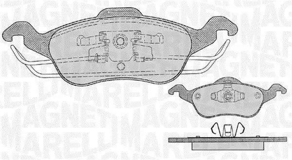 MAGNETI MARELLI 363916060255 Комплект тормозных колодок