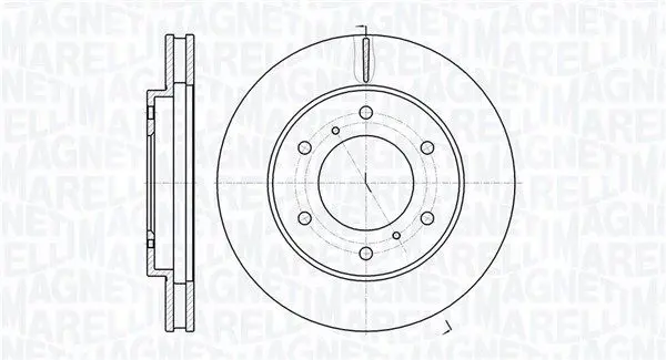 MAGNETI MARELLI 361302040586 Тормозной диск