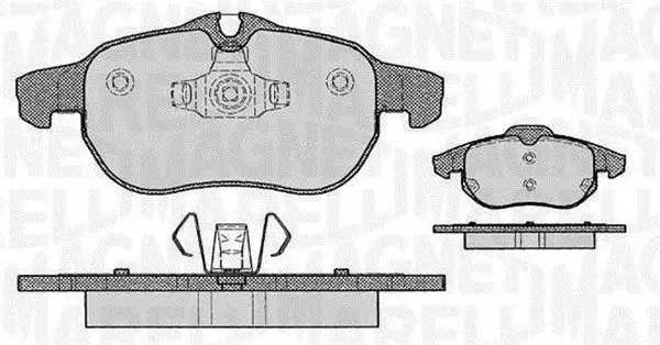 MAGNETI MARELLI 363916060162 Комплект тормозных колодок
