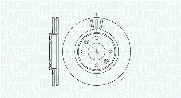 MAGNETI MARELLI 361302040174 Тормозной диск