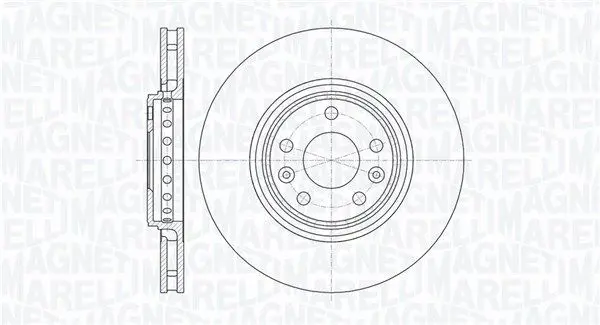 MAGNETI MARELLI 361302040757 Тормозной диск