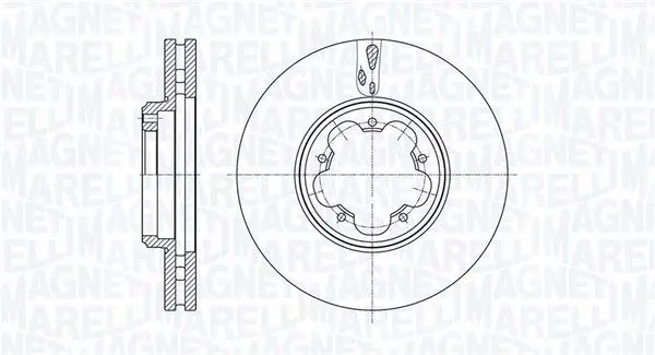 MAGNETI MARELLI 361302040653 Тормозной диск
