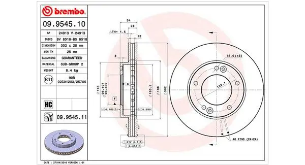 MAGNETI MARELLI 360406005600 Тормозной диск
