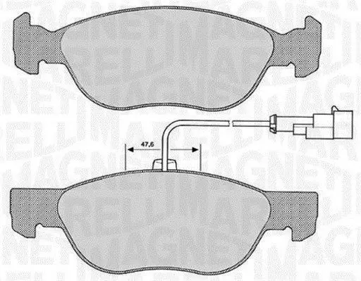 MAGNETI MARELLI 363916060104 Комплект тормозных колодок