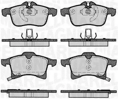 MAGNETI MARELLI 363916060364 Комплект тормозных колодок