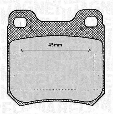 MAGNETI MARELLI 363916060368 Комплект тормозных колодок