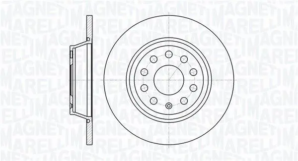 MAGNETI MARELLI 361302040195 Тормозной диск