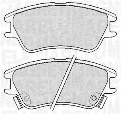 MAGNETI MARELLI 363916060655 Комплект тормозных колодок