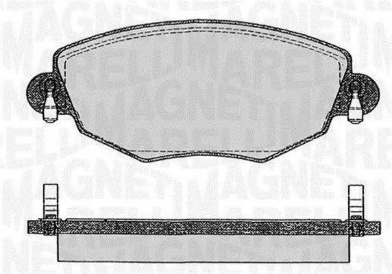 MAGNETI MARELLI 363916060266 Комплект тормозных колодок