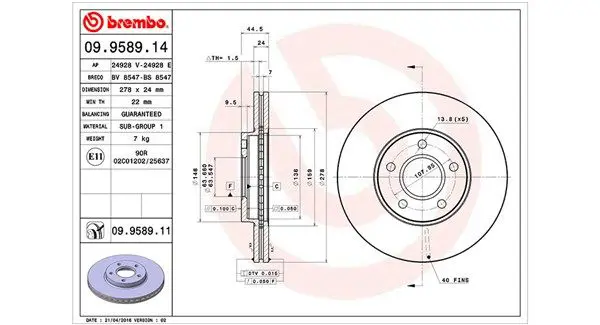 MAGNETI MARELLI 360406026500 Тормозной диск