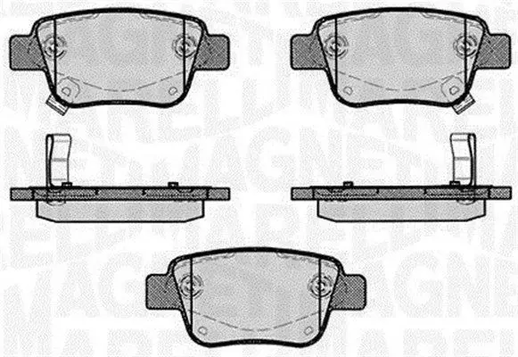MAGNETI MARELLI 363916060403 Комплект тормозных колодок