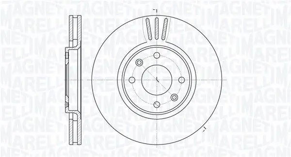 MAGNETI MARELLI 361302040172 Тормозной диск