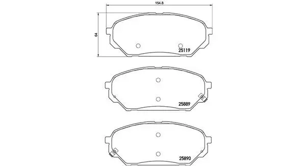 MAGNETI MARELLI 363700430071 SBB V BB HY 154,8x64x17,3