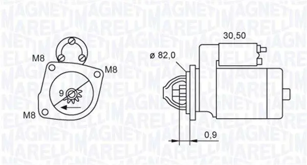 MAGNETI MARELLI 063721552010 Стартер