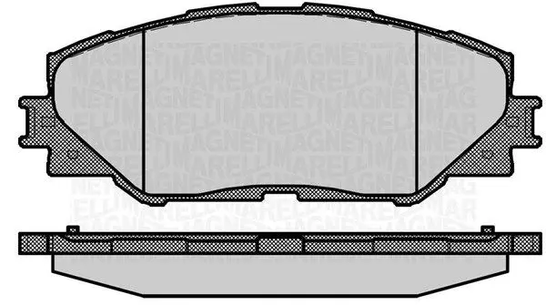 MAGNETI MARELLI 363916060632 Комплект тормозных колодок