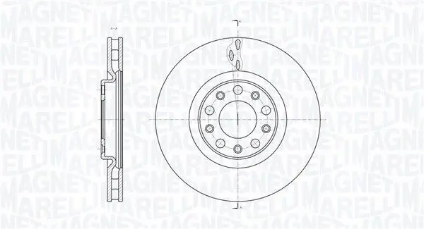 MAGNETI MARELLI 361302040144 Тормозной диск