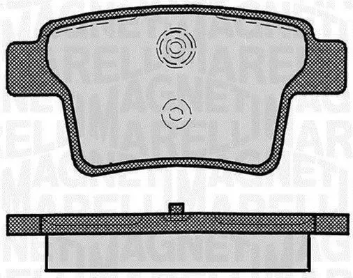 MAGNETI MARELLI 363916060267 Комплект тормозных колодок