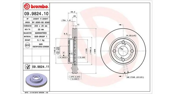 MAGNETI MARELLI 360406009200 Тормозной диск