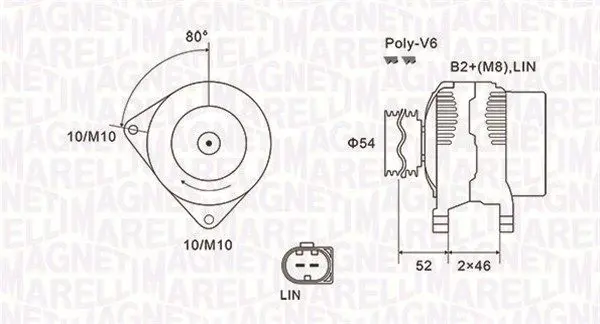 MAGNETI MARELLI 063731970010 Генератор