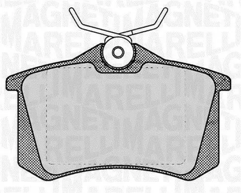 MAGNETI MARELLI 363916060131 Комплект тормозных колодок