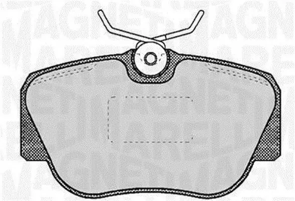 MAGNETI MARELLI 363916060305 Комплект тормозных колодок