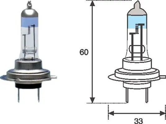 MAGNETI MARELLI 002586100000 Лампа накаливания H7 12V 50L