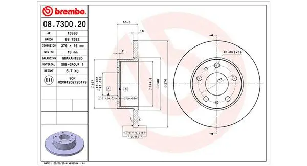 MAGNETI MARELLI 360406023400 Тормозной диск