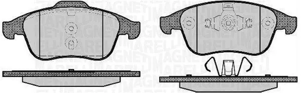 MAGNETI MARELLI 363916060671 Комплект тормозных колодок