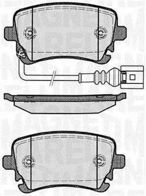 MAGNETI MARELLI 363916060412 Комплект тормозных колодок