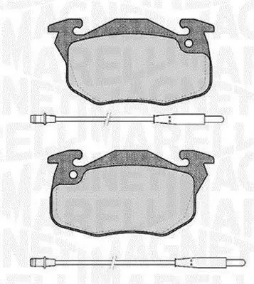 MAGNETI MARELLI 363916060168 Комплект тормозных колодок