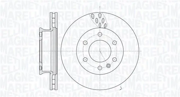 MAGNETI MARELLI 361302040280 Тормозной диск