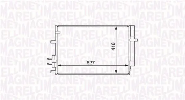 MAGNETI MARELLI 350203615000 Радиатор кондиционера ar 159,