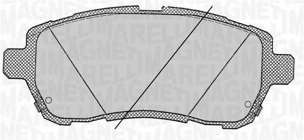 MAGNETI MARELLI 363916060818 Комплект тормозных колодок