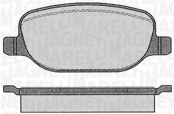 MAGNETI MARELLI 363916060114 Колодки тормозные задние
