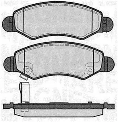 MAGNETI MARELLI 363916060450 Комплект тормозных колодок