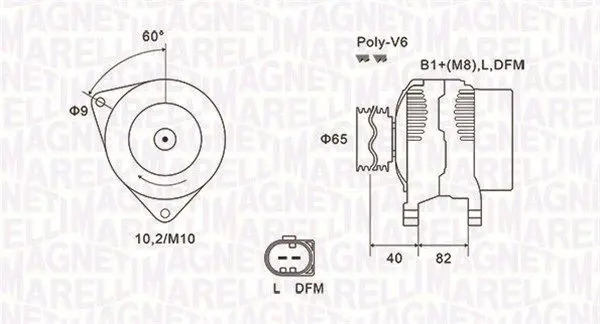 MAGNETI MARELLI 063731746010 Генератор