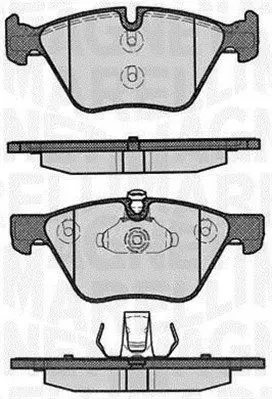 MAGNETI MARELLI 363916060156 Комплект тормозных колодок