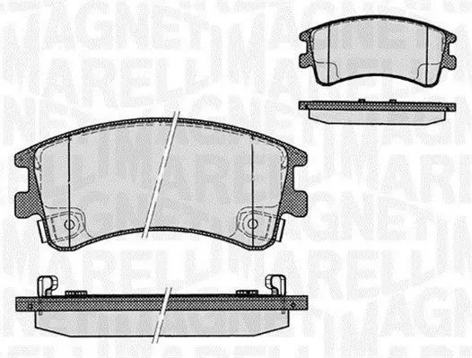 MAGNETI MARELLI 363916060295 Комплект тормозных колодок