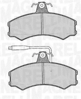 MAGNETI MARELLI 363916060175 Комплект тормозных колодок
