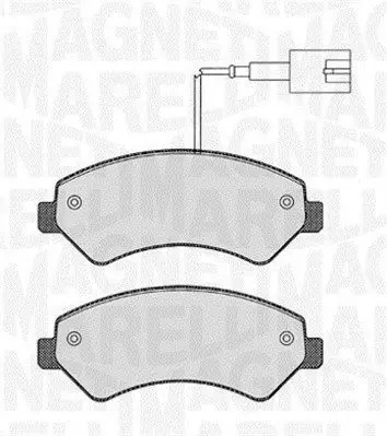 MAGNETI MARELLI 363916060643 Колодки тормозные передние