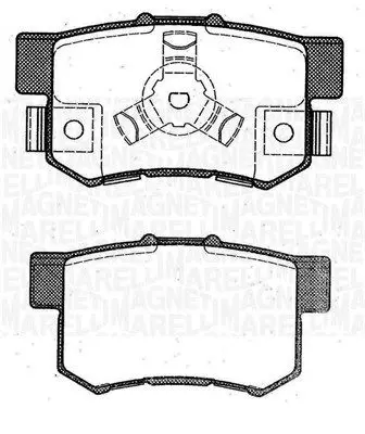 MAGNETI MARELLI 363916060463 Комплект тормозных колодок